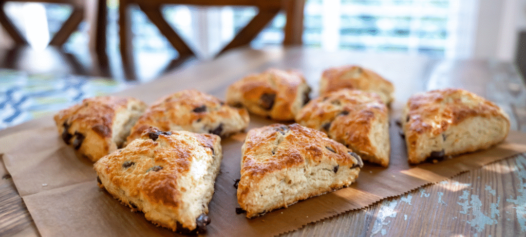 chocolate chip scones featured image
