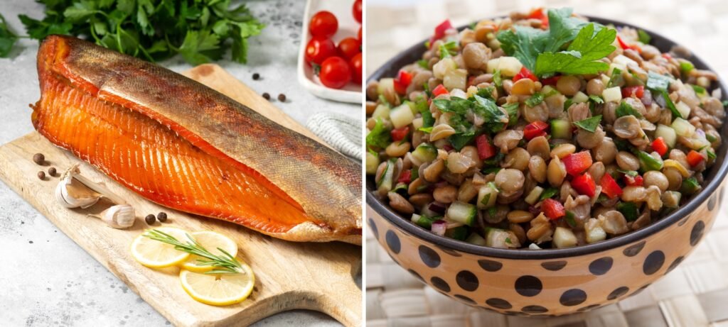 how to make black lentil and smoked trout salad how to make black lentil and smoked trout salad