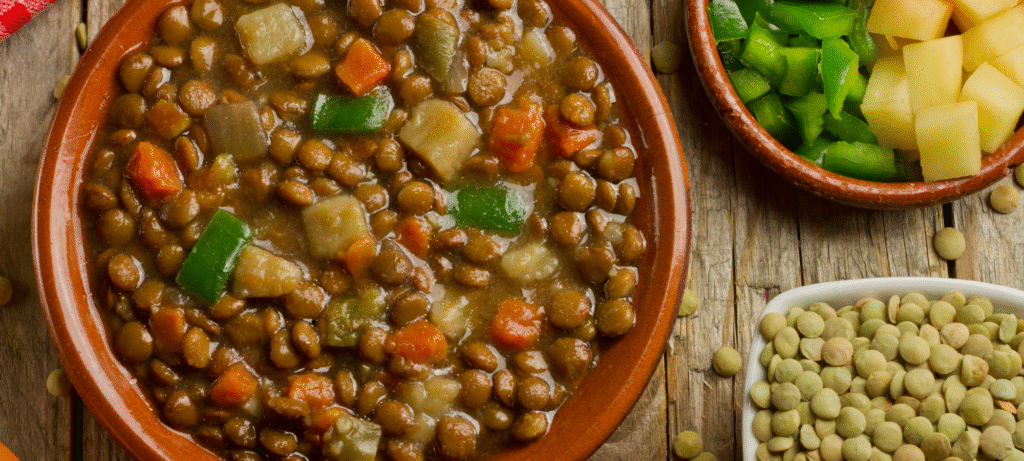 ingredients vegan lentil soup