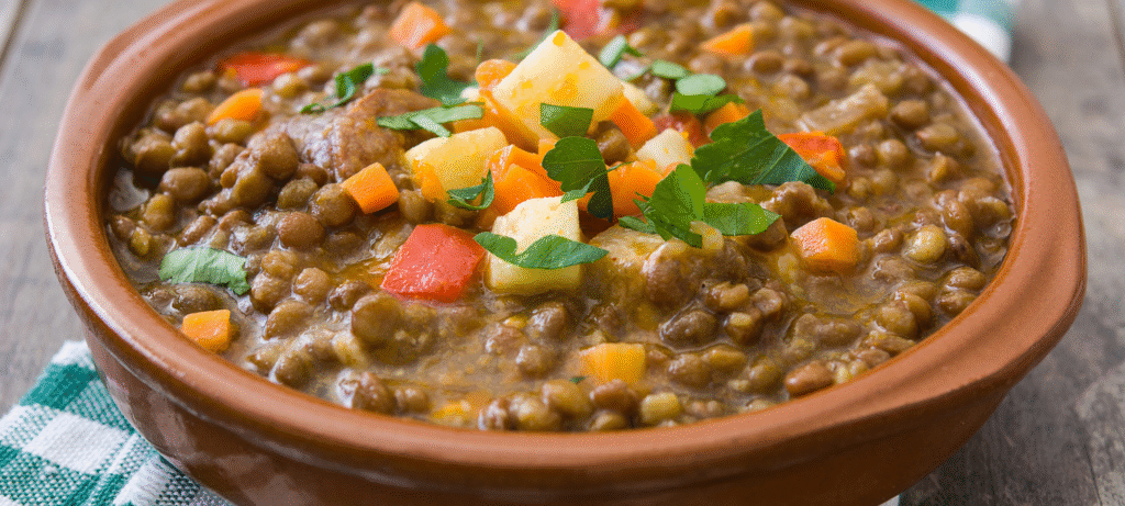 instructions vegan lentil soup