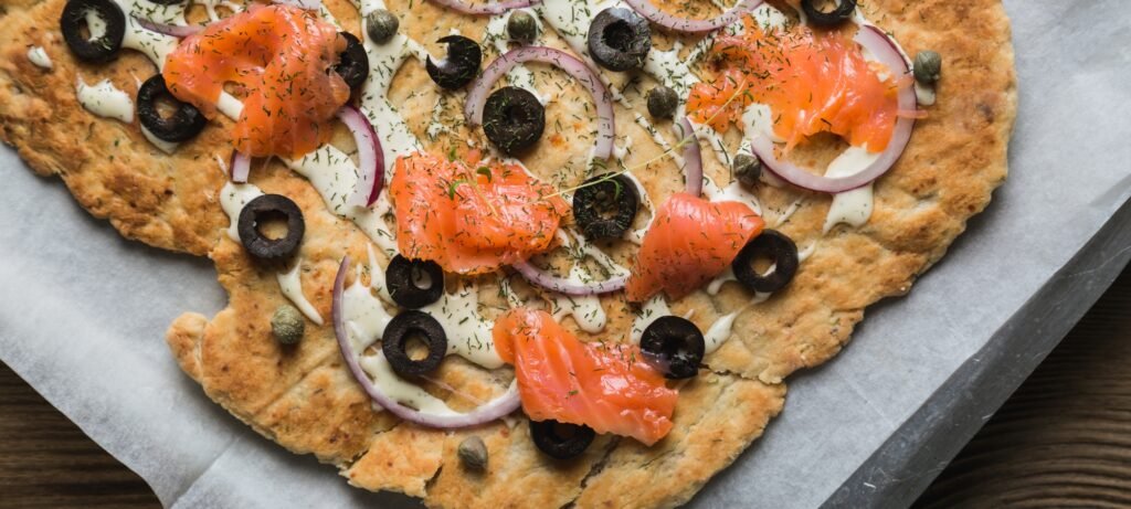 smoked trout flatbread