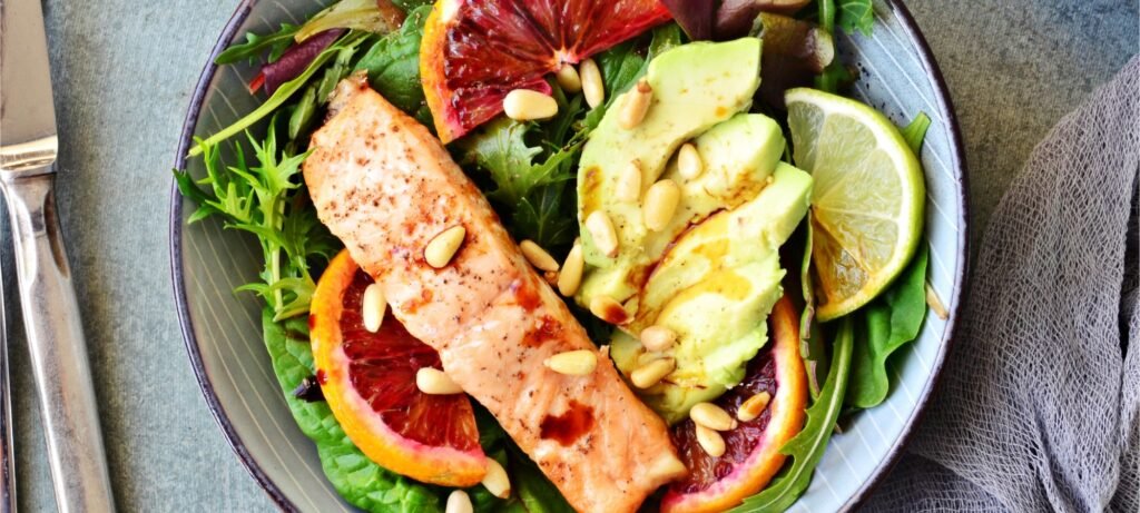 sriracha salmon salad featured image