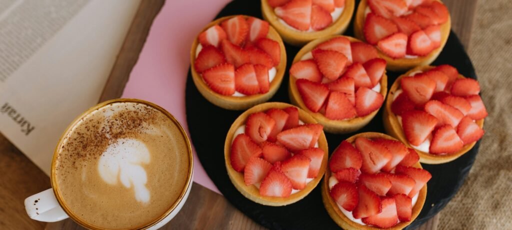 strawberry coconut tartlets featured image