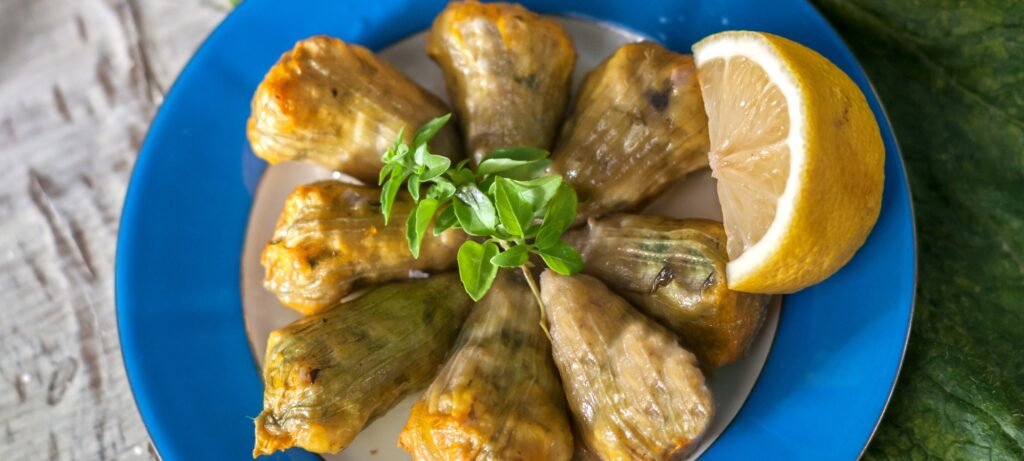 stuffed squash blossoms featured image