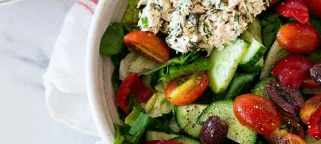 whole30 greek tuna salad featured image