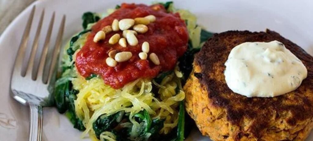 whole30 salmon cakes spaghetti squash