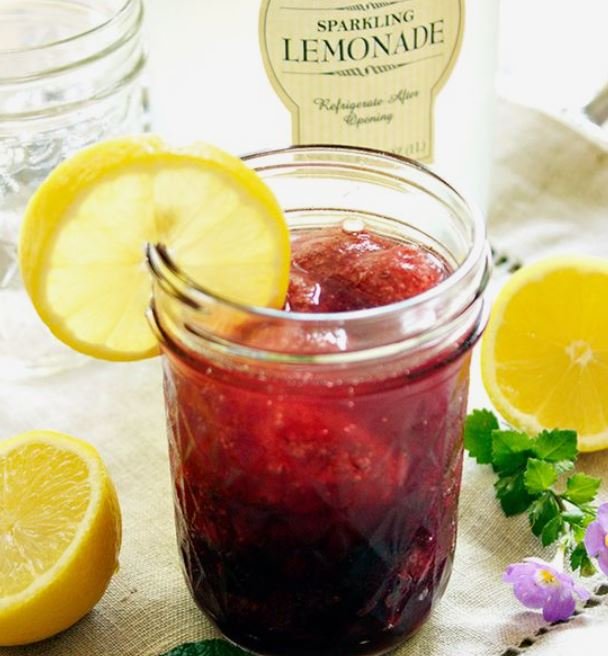 Lemon-Blueberry-Moonshine-Slush-Recipe Fresh lemon blueberry mooshine slush recipe