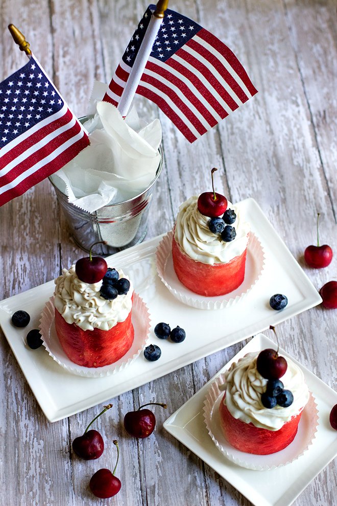 Watermelon-Cupcakes cute and easy watermelon cupcakes