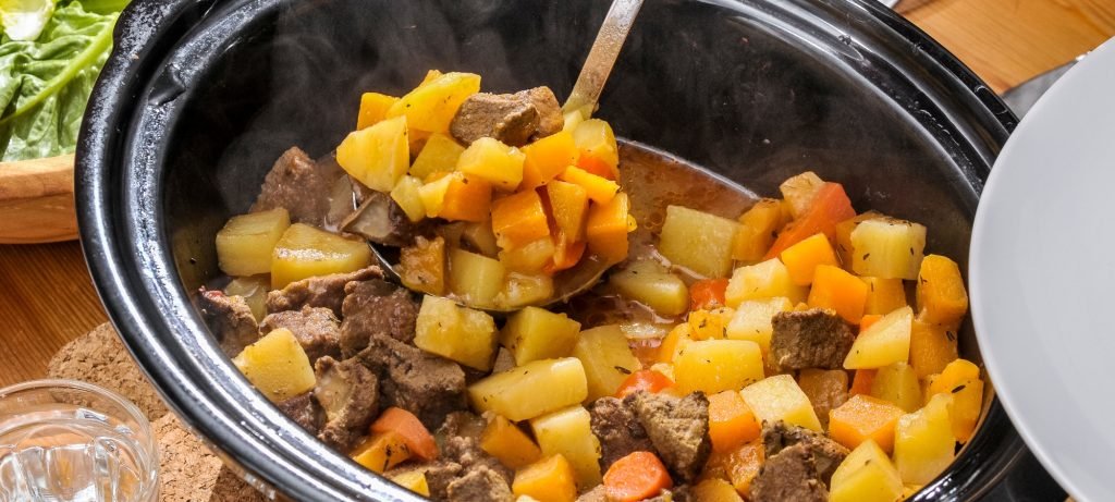 Slow Cooker Pepper Steak Tips