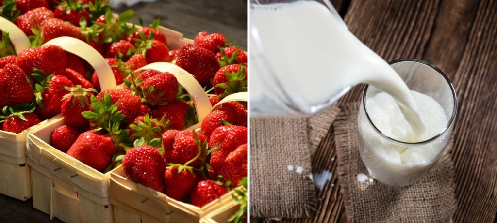 Ingredients Strawberry Milk