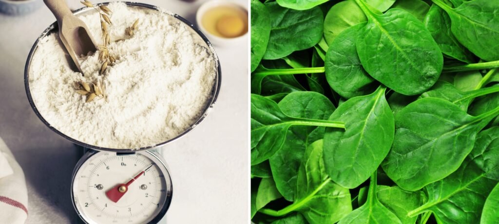 Ingredients Quiche Florentine with Fontina