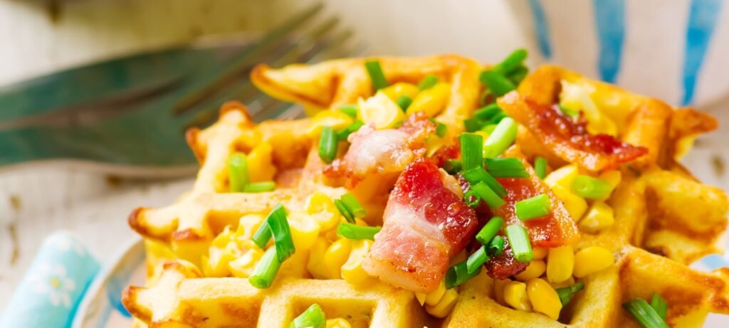 Bacon Stuffed Corn Cakes Step-by-step