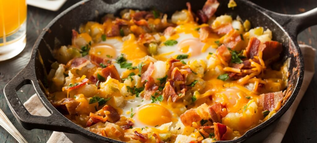 honey bacon breakfast skillet featured image