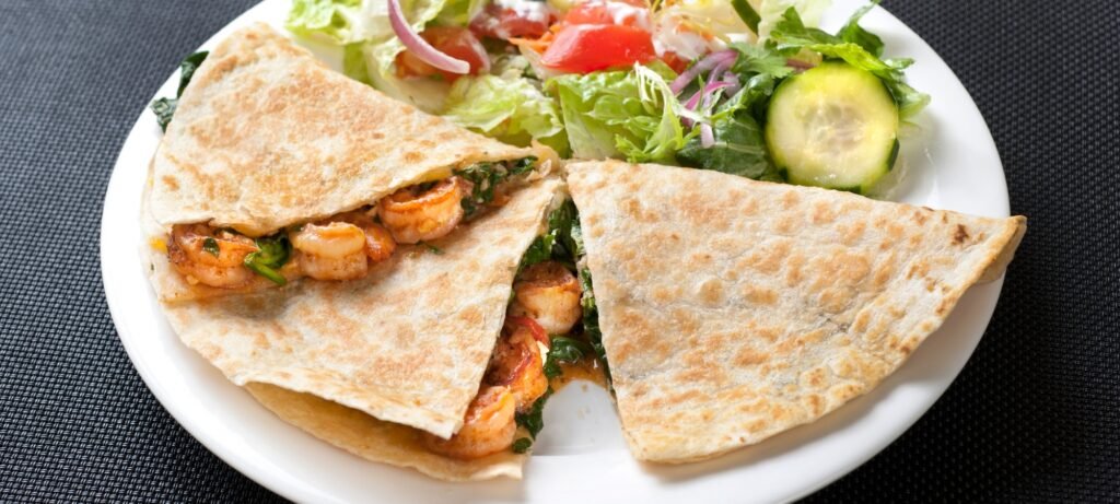 spicy shrimp quesadillas featured image