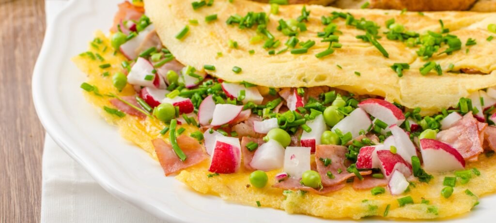 bacon spinach omelette steps bacon spinach omelette steps