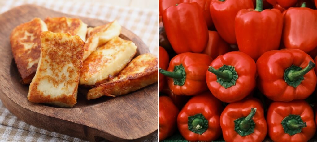 how to make grilled halloumi skewers