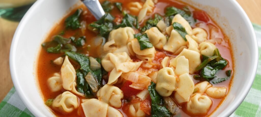 Spring Tortellini Soup Recipe spring tortellini soup featured image